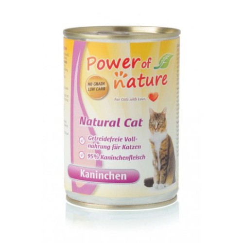 POWER OF NATURE NATURAL CAT- karma mokra z królikiem dla kotów - 400 g x 10 szt..jpg