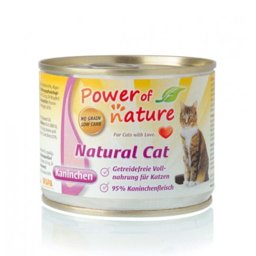 POWER OF NATURE NATURAL CAT- karma mokra z królikiem dla kotów - 200g x 10 szt..jpg