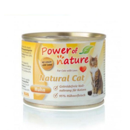 POWER OF NATURE NATURAL CAT- karma mokra z kurczakiem dla kotów - 200 g x 10 szt..jpg
