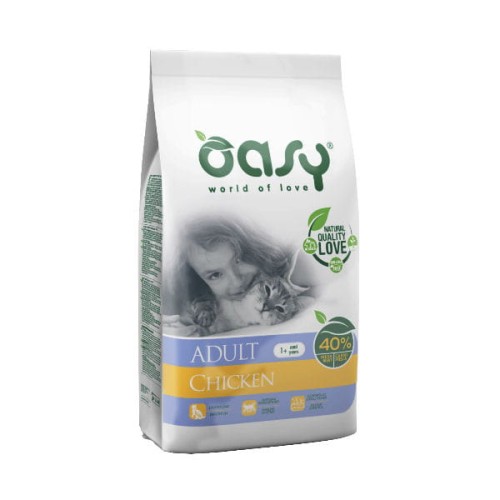 OASY ADULT CHICKEN Kompletna karma sucha z kurczakiem dla kotów dorosłych - 1,5 kg.jpg