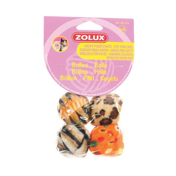 ZOLUX Zestaw 4 piłek wielokolorowych dla kota.jpg
