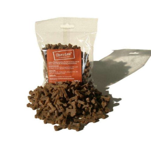 CHEWIES Kosteczki z dziczyzny dla psów - 200 g.jpg