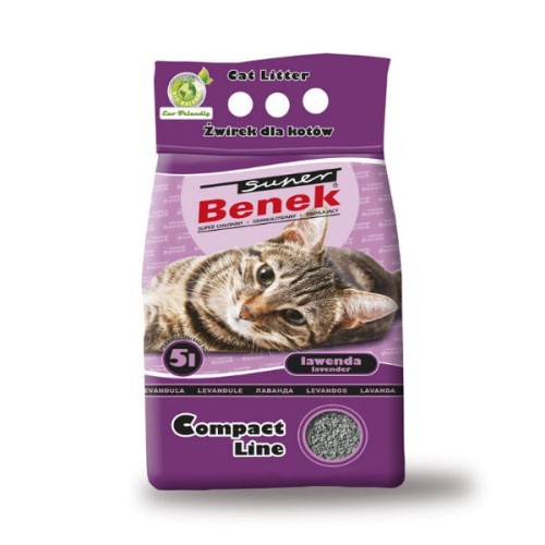 CERTECH SUPER BENEK COMPACT LINE lawendowy 5l - żwirek dla kota.jpg
