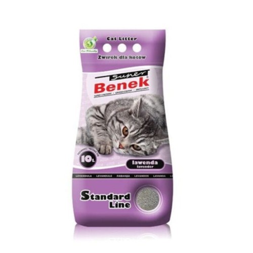 CERTECH SUPER BENEK STANDARD LINE  Lawenda 10l - żwirek dla kota.jpg