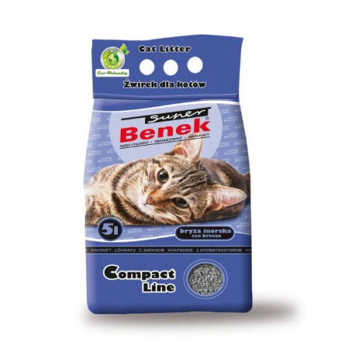 CERTECH SUPER BENEK COMPACT LINE Bryza morska 5l - żwirek dla kota.jpg