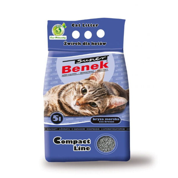 CERTECH SUPER BENEK COMPACT LINE Bryza morska 5l - żwirek dla kota.jpg