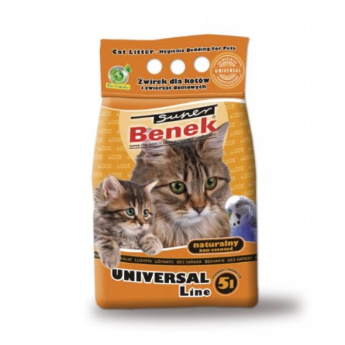 CERTECH SUPER BENEK UNIVERSAL LINE naturalny 5l - żwirek dla kota.jpg