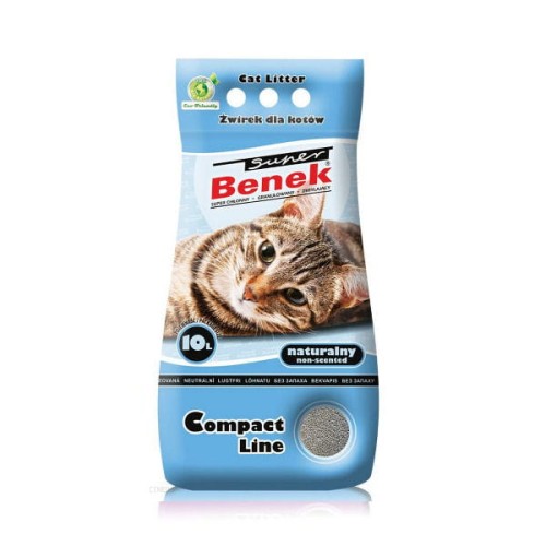 CERTECH SUPER BENEK COMPACT LINE naturalny 10l - żwirek dla kota.jpg