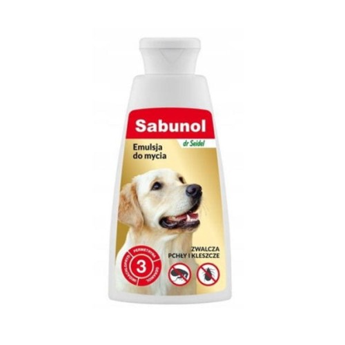 SABUNOL Emulsja przeciwpchelna do mycia psów - 150ml.jpg