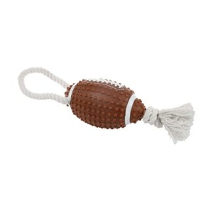 ZOLUX Zabawka piłka do rugby ze sznurem dla psa