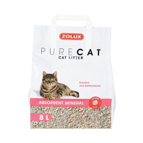 ZOLUX Żwirek PURECAT zbrylający perfumowany i antybakteryjny dla kotów.jpg