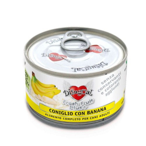 DISUGUAL FRESH FRUIT Karma mokra monobiałkowa z królikiem i bananami dla psów - 150 g.jpg