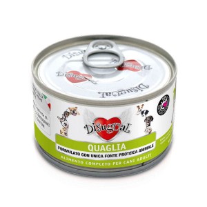 DISUGUAL MONOPROTEIN Karma mokra z przepiórki dla psów - 150 g x 6 szt.  