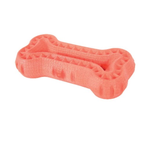 ZOLUX Zabawka TPR MOOS kość 13 cm - kolor pomarańczowy.jpg