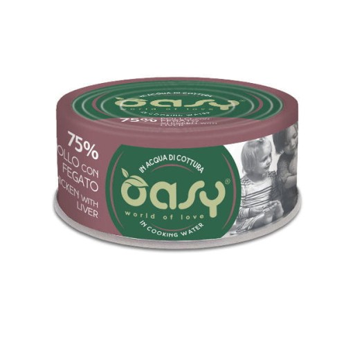 OASY MORE LOVE Karma uzupełniająca mokra - kurczak z wątróbką dla kotów - 70 g.jpg