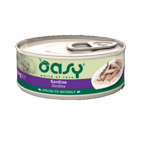 OASY NATURAL Karma uzupełniająca mokra - sardynki dla kotów - 150 g.jpg