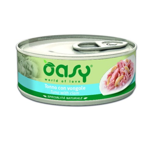 OASY NATURAL Karma uzupełniająca mokra - tuńczyk z małżami dla kotów - 150 g.jpg