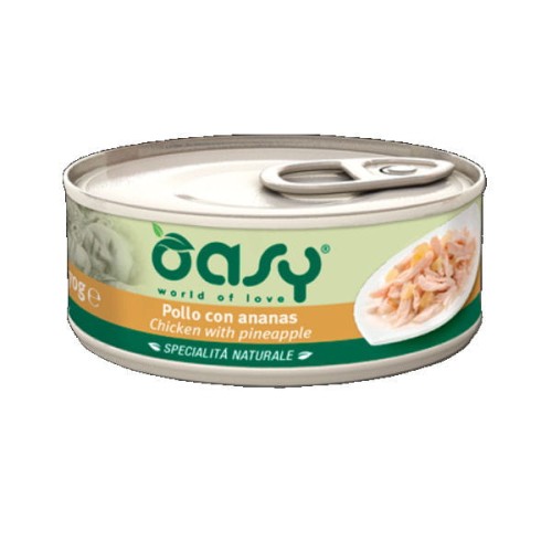 OASY NATURAL Karma uzupełniająca mokra - kurczak z kaczką dla kotów - 150 g.jpg