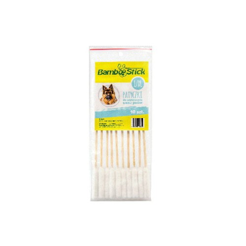 BAMBOOSTICK Patyczki do czyszczenia psich uszu - rozmiar L-XL - 10 szt..jpg