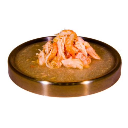 MOONLIGHT - DINNER nr 2 - naturalna karma z tuńczykiem, kurczakiem i krewetkami w sosie własnym dla kotów - 80 g.jpg