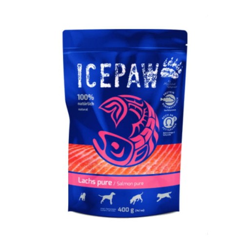 ICEPAW HIGH PREMIUM LACHS PURE Kompletna karma mokra z łososia dla psów