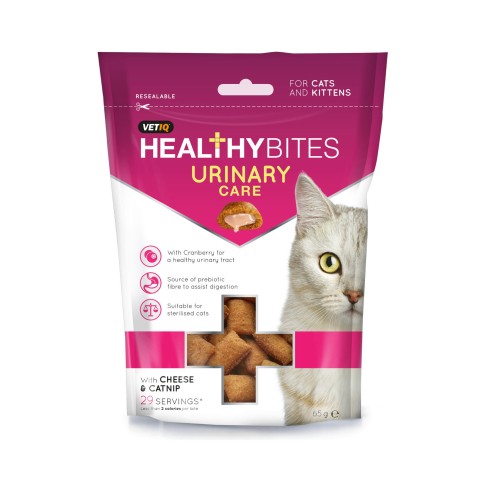 Vetiq Przysmaki dla kotów i kociąt Układ moczowy Healthy Bites Urinary Care For Cats &amp; Kittens 65g.jpg