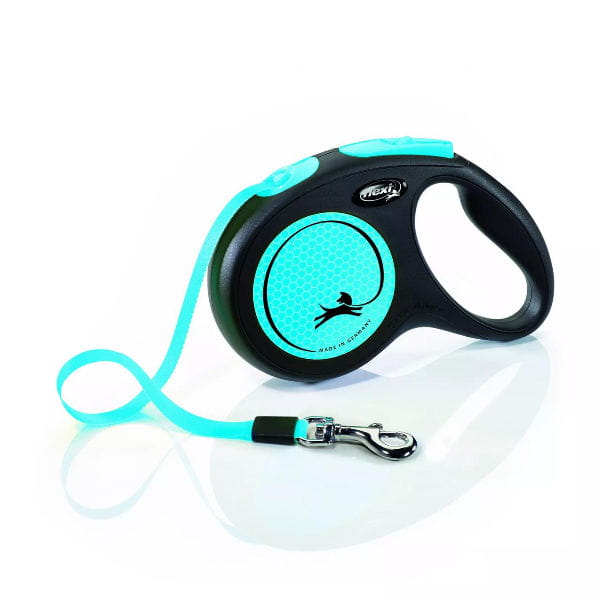 FLEXI Smycz automatyczna New Neon taśma M 5 m - niebieski.jpg