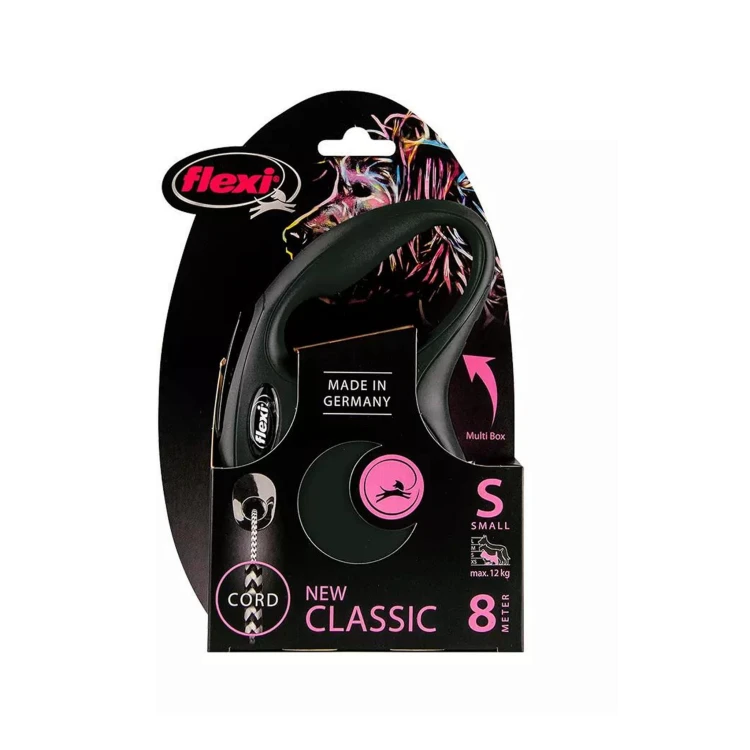 FLEXI NEW CLASSIC Smycz automatyczna S linka 8 m - czarna (1).jpg