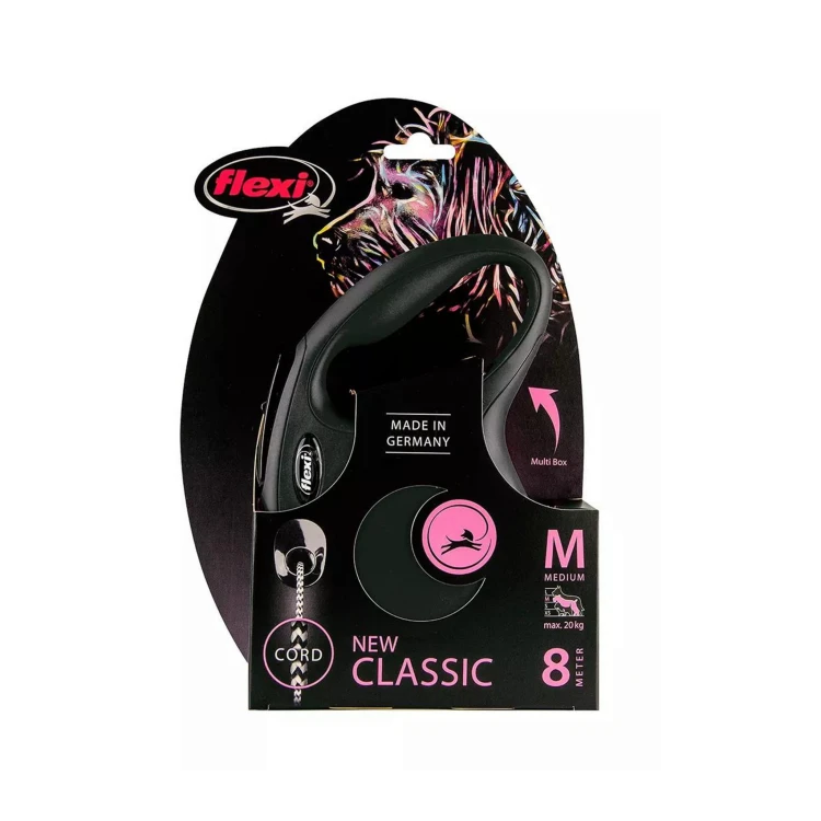 FLEXI NEW CLASSIC M linka 8 m czarna (w opakowaniu).jpg