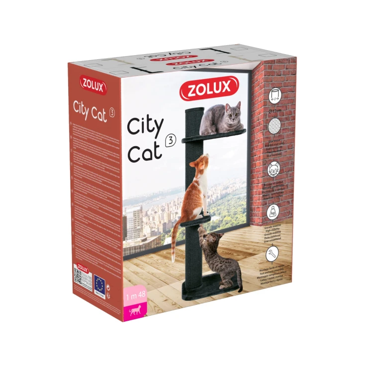 ZOLUX Drapak CITY CAT 3 - grafitowy (opakowanie).jpg