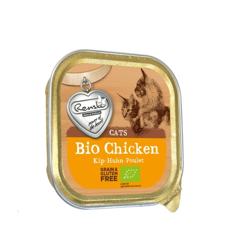 RENSKE CAT BIO CHICKEN Karma mokra z organicznym kurczakiem i indykiem dla kotów.jpg