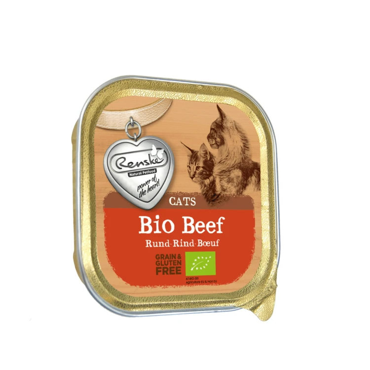 RENSKE CAT BIO BEEF Karma mokra z organiczną wołowiną dla kotów.jpg