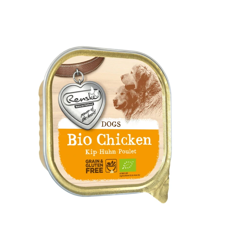RENSKE DOG BIO CHICKEN Karma mokra z organicznym kurczakiem dla psów.jpg