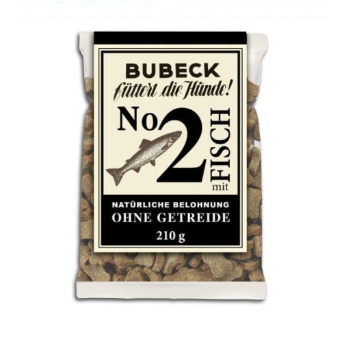 BUBECK Ciasteczka bezglutenowe No.2 z rybą dla psów - 210 g
