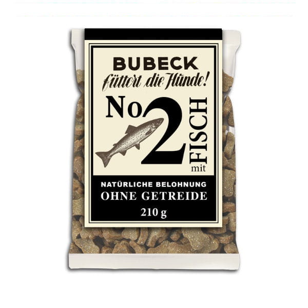 BUBECK Ciasteczka bezglutenowe No.2 z rybą dla psów - 210 g