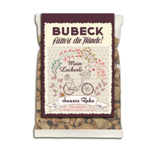 BUBECK Ciasteczka bezglutenowe Innere Ruhe  (Wewnętrzny spokój) z mięsem bawolim i koperkiem dla psów.jpg