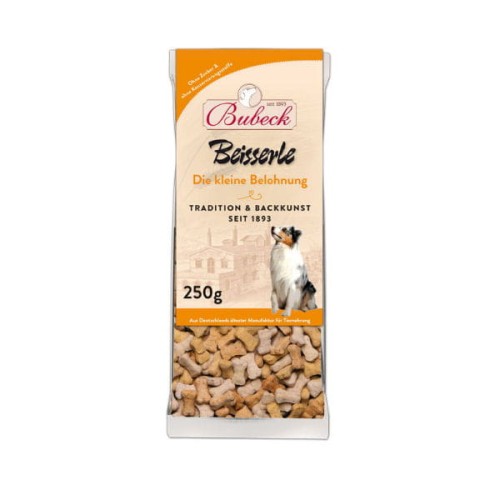 Bubeck Ciasteczka dla psa wołowo - drobiowo - wieprzowe Beisserle 250 g.jpg