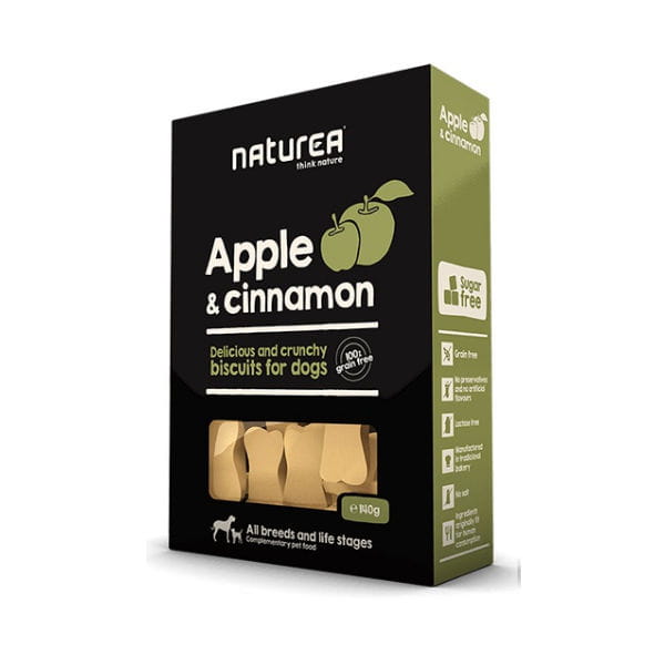 NATUREA APPLE Biszkopty bezzbożowe z jabłkiem i cynamonem dla kotów i psów.jpg