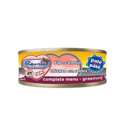 RENSKE CAT FRESH MEAT CHICKEN WITH RABBIT Karma mokra pełnoporcjowa z kurczakiem i królikiem dla kotów.jpg