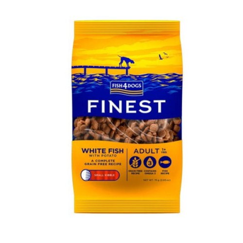 Fish4Dogs FINEST WHITE FISH Karma sucha z białą rybą dla psów dorosłych i seniorów  małych ras  - różna waga.jpg