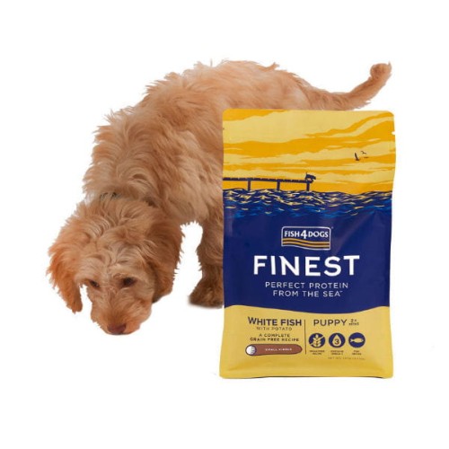 Fish4Dogs FINEST OCEAN WHITE FISH PUPPY  Karma sucha z  białych ryb dla szczeniąt dużych ras - różna waga.jpg