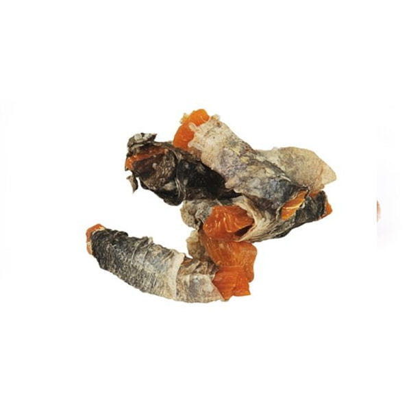 Fish4Dogs LOVE SWEET POTATO FISH WRAPS Przysmaki z suszonych batatów skórze ryby -  szczegóły.jpg