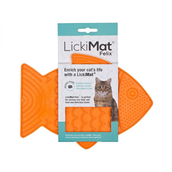 LICKIMAT Mata FELIX dla kotów -  kolor pomarańczowy.jpg