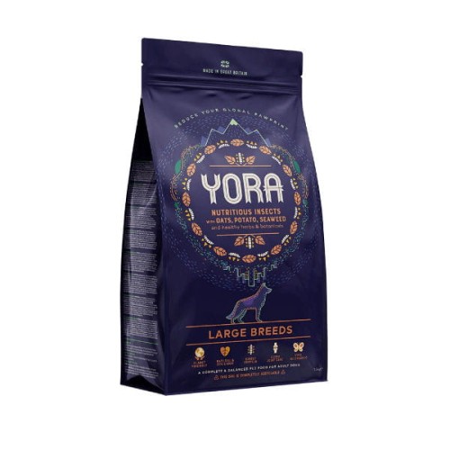 YORA DOG LARGE BREEDS Karma ekologiczna z insektów dla dorosłych psów dużych ras (1).jpg