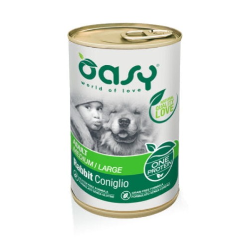 OASY ONE PROTEIN ADULT RABBIT Karma pełnoporcjowa z królika 400 g.jpg