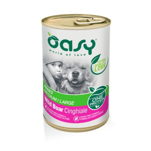 OASY ONE PROTEIN ADULT WILD BOAR Karma pełnoporcjowa z dzika dla dorosłych psów - 400 g.jpg