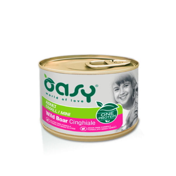 OASY ONE PROTEIN SMALL WILD BOAR Karma pełnoporcjowa z dzika dla psów małych ras - 200 g.jpg