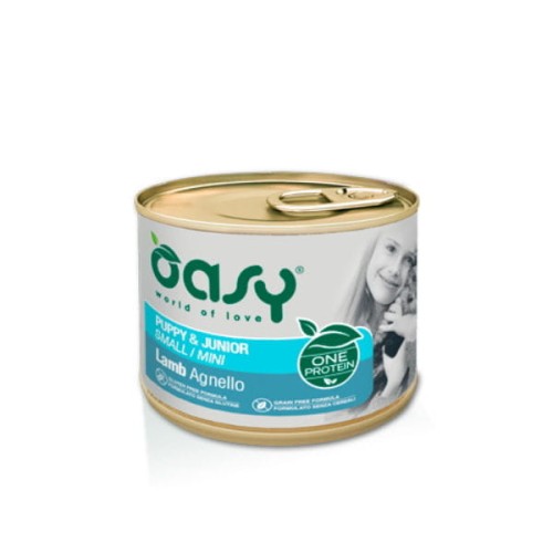 OASY ONE PROTEIN PUPPY &amp; JUNIOR SMALL LAMB Karma pełnoporcjowa z jagnięciną dla szczeniąt małych ras - 200 g.jpg
