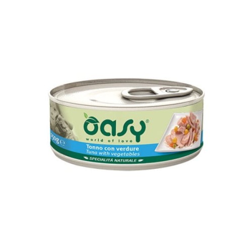 OASY NATURAL Tuńczyk z warzywami  - karma uzupełniająca dla dorosłych psów - 150 g x 8 szt..jpg