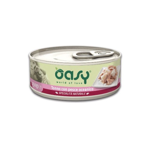 OASY NATURAL Tuńczyk z rybami oceanicznymi - karma uzupełniająca dla dorosłych psów - 150 g x 8 szt..jpg